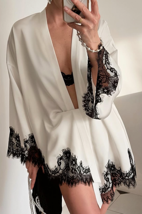 Kimono OZENDRA, Culoare: alb, IVET.RO - Reduceri de până la -80%