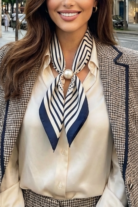 Eșarfă DELNOZA, Culoare: bleumarin, IVET.RO - Reduceri de până la -80%