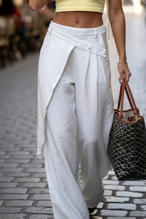 Pantaloni DENOLDA WHITE, Culoare: alb, IVET.RO - Reduceri de până la -80%