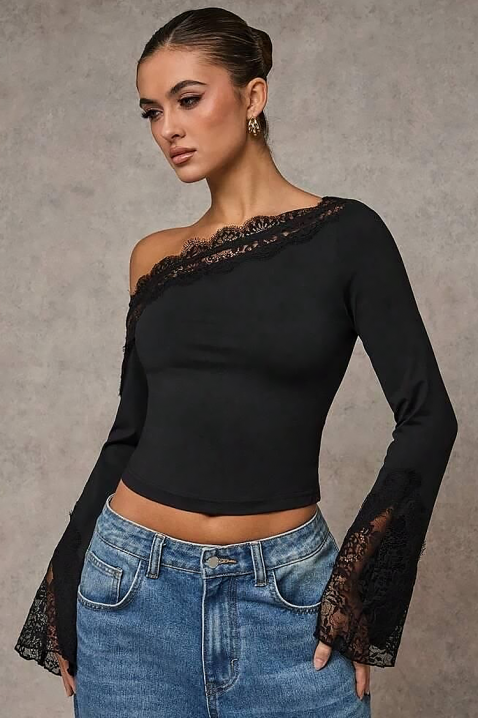 Bluză damă ZAROLIA BLACK, Culoare: negru, IVET.RO - Reduceri de până la -80%