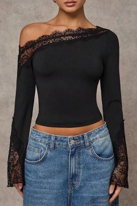 Bluză damă ZAROLIA BLACK, Culoare: negru, IVET.RO - Reduceri de până la -80%