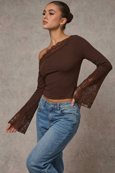 Bluză damă ZAROLIA BROWN, Culoare: maro, IVET.RO - Reduceri de până la -80%