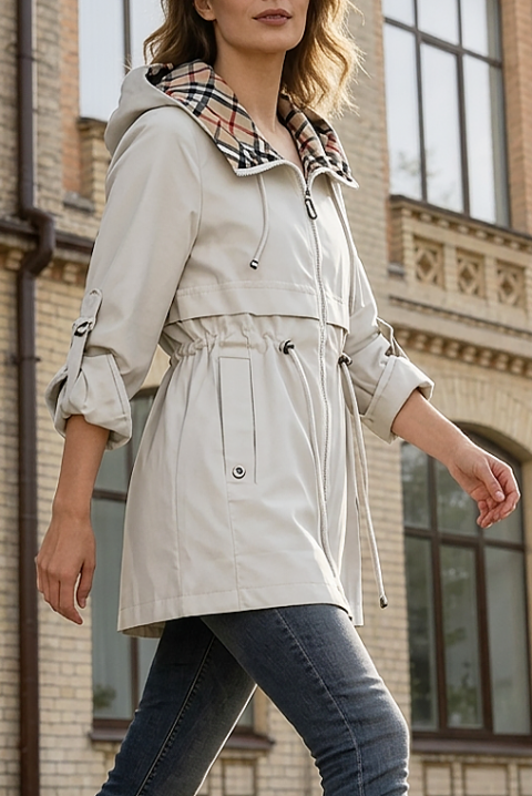 Geacă ZAVORIA ECRU, Culoare: ecru, IVET.RO - Reduceri de până la -80%