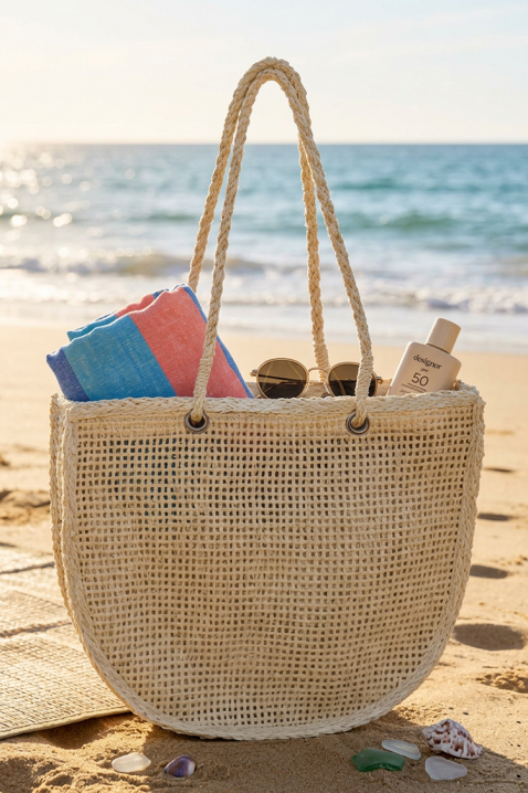 Geantă de plajă VLONDILZA ECRU, Culoare: ecru, IVET.RO - Reduceri de până la -80%