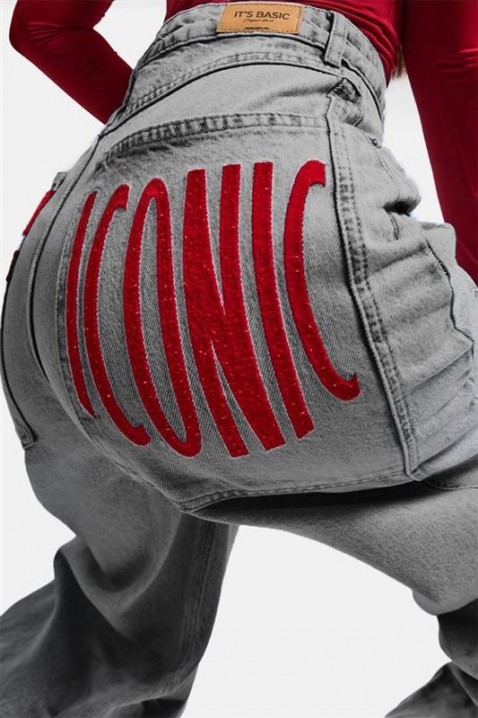 Blugi ICONZA, Culoare: gri deschis  , IVET.RO - Reduceri de până la -80%