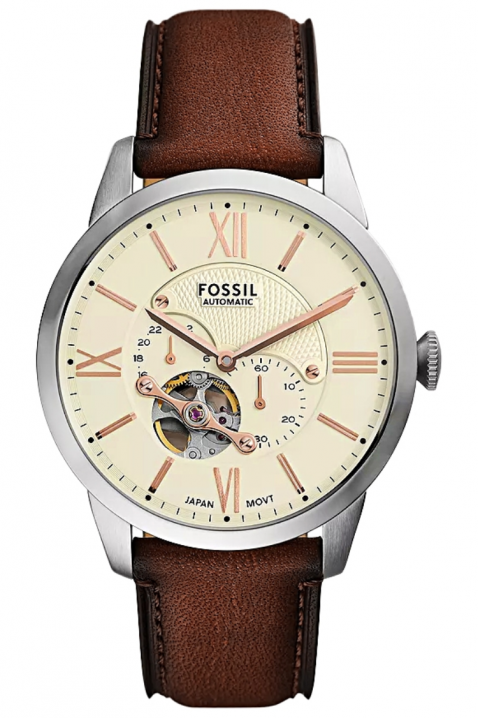 Ceas pentru bărbați Fossil Townsman Automatic ME3266, Culoare: maro, IVET.RO - Reduceri de până la -80%
