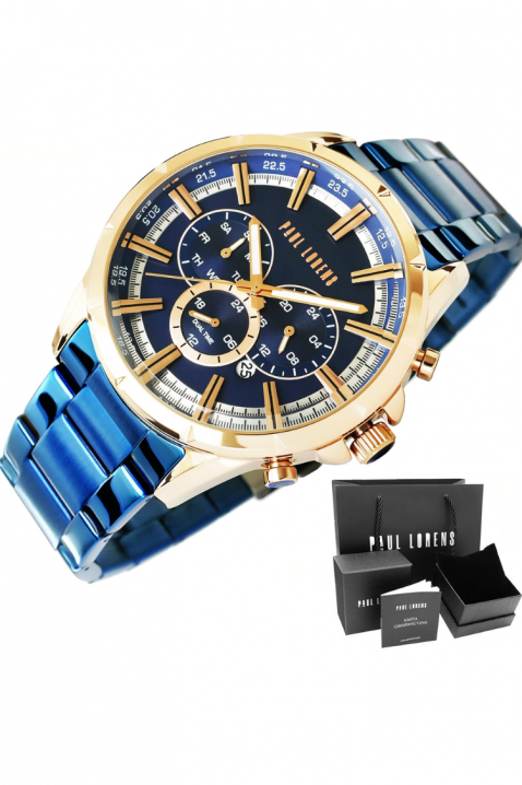 Ceas pentru bărbați Paul Lorens PL13605B-6F3, Culoare: albastru, IVET.RO - Reduceri de până la -80%