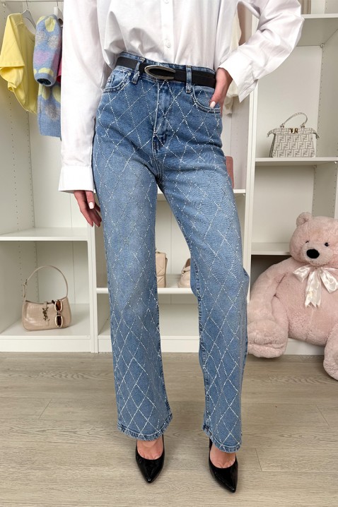 Blugi TEDONSA, Culoare: denim, IVET.RO - Reduceri de până la -80%