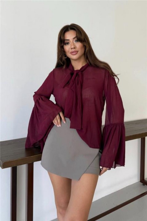 Bluză damă VLANDILZA BORDO, Culoare: bordo, IVET.RO - Reduceri de până la -80%