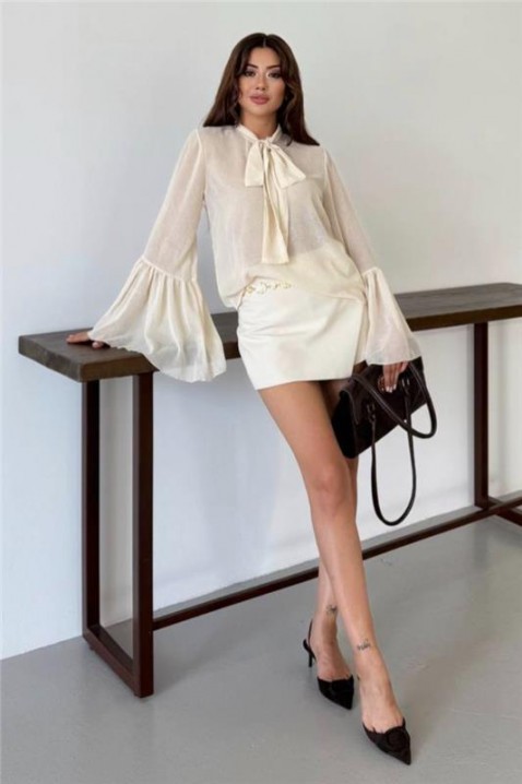 Bluză damă VLANDILZA ECRU, Culoare: ecru, IVET.RO - Reduceri de până la -80%