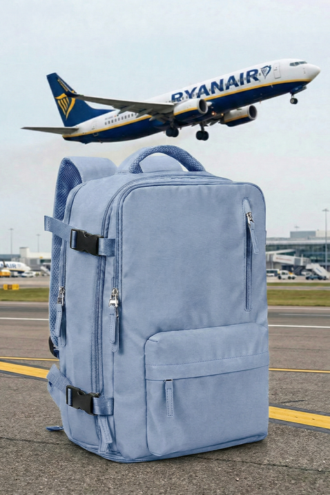 Rucsac calatorie pentru bagaje de mana Ryanair ROLNEZA SKY, Culoare: albastru deschis, IVET.RO - Reduceri de până la -80%