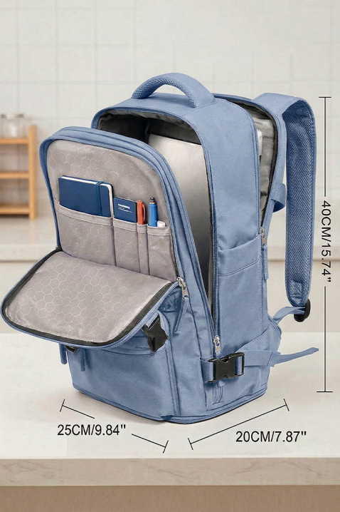 Rucsac calatorie pentru bagaje de mana Ryanair ROLNEZA SKY, Culoare: albastru deschis, IVET.RO - Reduceri de până la -80%