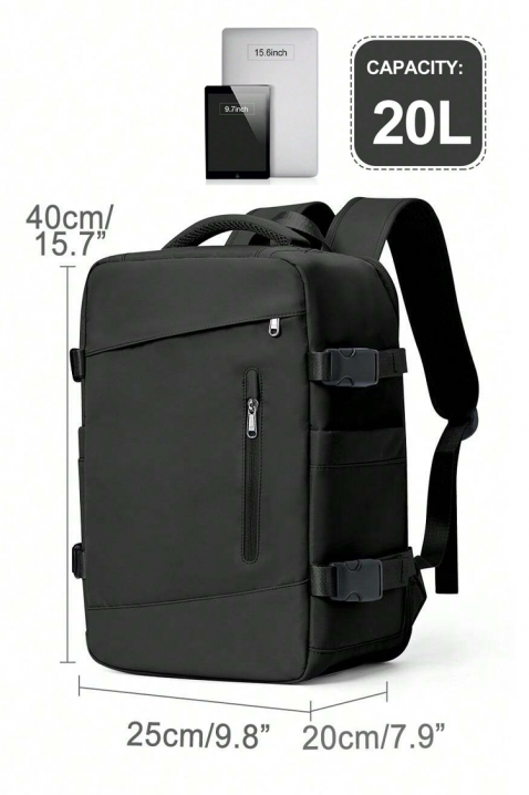 Rucsac calatorie pentru bagaje de mana Ryanair WINZONA BLACK, Culoare: negru, IVET.RO - Reduceri de până la -80%