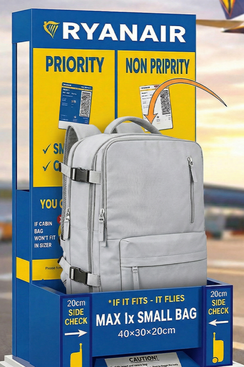 Rucsac calatorie pentru bagaje de mana Ryanair ROLNEZA GREY, Culoare: gri, IVET.RO - Reduceri de până la -80%