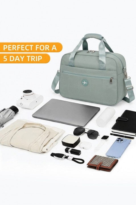 Geantă de calatorie pentru bagaje de mana - pentru Ryanair/Wizz Аir, Culoare: mentă, IVET.RO - Reduceri de până la -80%