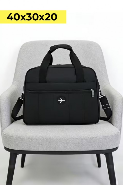 Geantă de calatorie pentru bagaje de mana WINDINZA BLACK - pentru Ryanair/Wizz Аir, Culoare: negru, IVET.RO - Reduceri de până la -80%