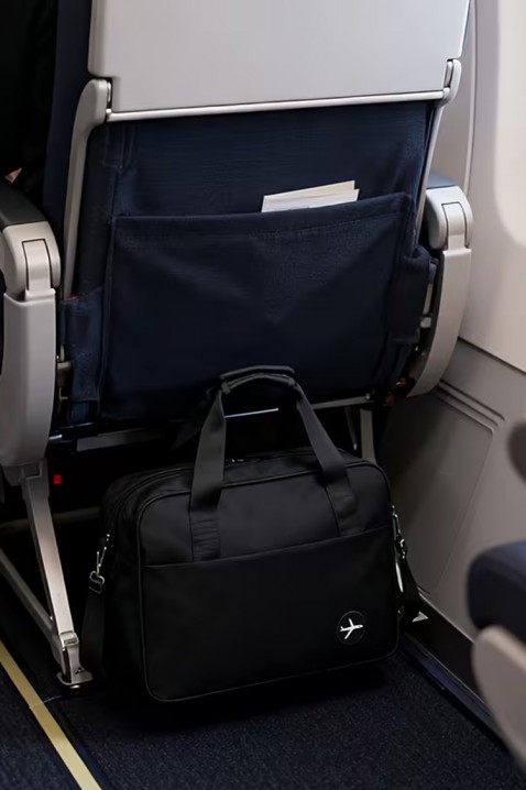 Geantă de calatorie pentru bagaje de mana WINDINZA BLACK - pentru Ryanair/Wizz Аir, Culoare: negru, IVET.RO - Reduceri de până la -80%