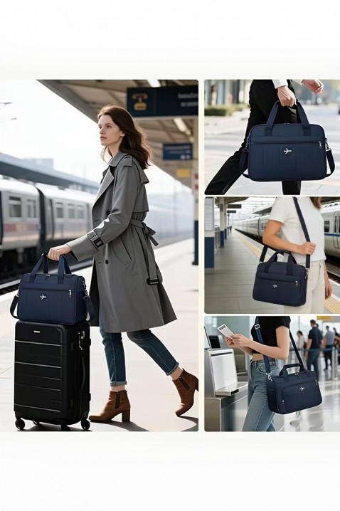Geantă de calatorie pentru bagaje de mana WINDINZA NAVY - pentru Ryanair/Wizz Аir, Culoare: bleumarin, IVET.RO - Reduceri de până la -80%