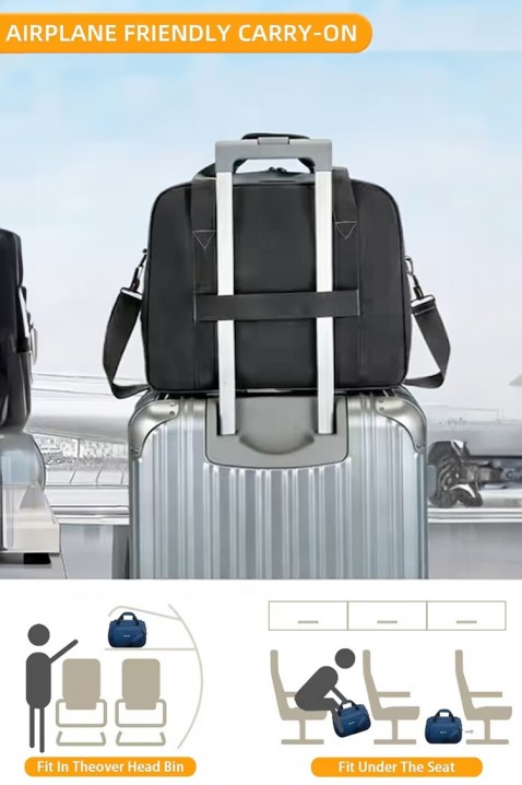 Geantă de calatorie pentru bagaje de mana WINDINZA GREY - pentru Ryanair/Wizz Аir, Culoare: gri, IVET.RO - Reduceri de până la -80%