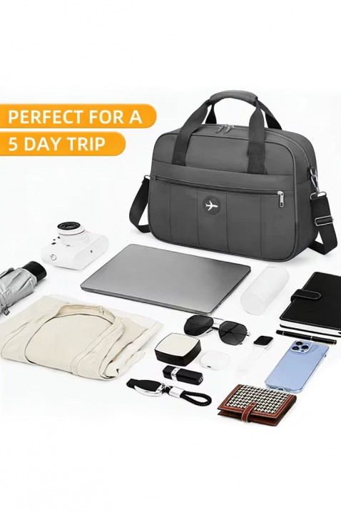 Geantă de calatorie pentru bagaje de mana WINDINZA GREY - pentru Ryanair/Wizz Аir, Culoare: gri, IVET.RO - Reduceri de până la -80%