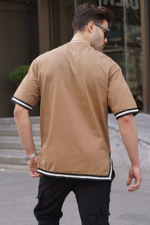 Tricou bărbați VLOMENZO CAMEL, Culoare: maro deschis    , IVET.RO - Reduceri de până la -80%