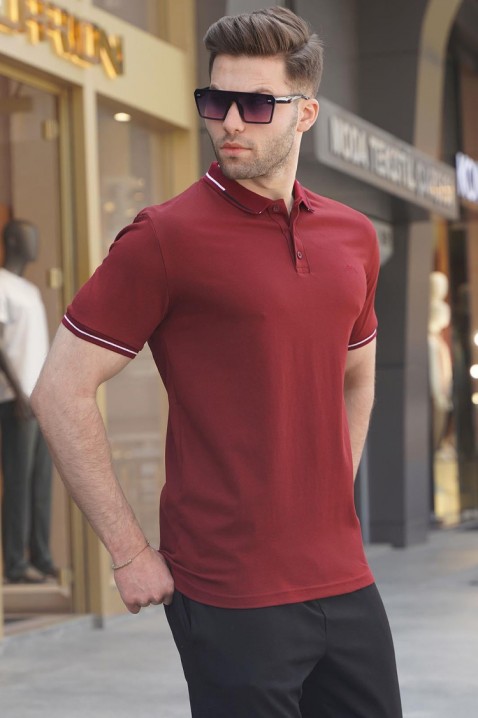 Tricou bărbați RILONZO BORDO, Culoare: bordo, IVET.RO - Reduceri de până la -80%