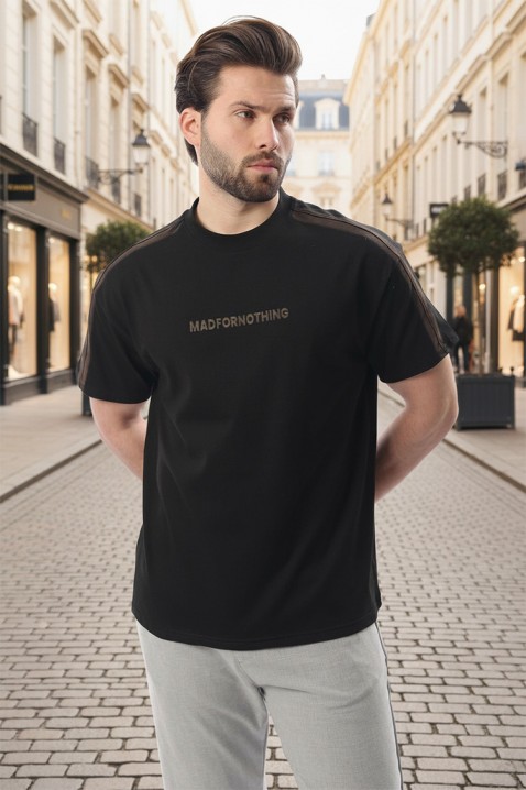 Tricou bărbați CHARLONZO BLACK, Culoare: negru, IVET.RO - Reduceri de până la -80%