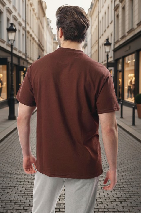 Tricou bărbați CHARLONZO BROWN, Culoare: maro, IVET.RO - Reduceri de până la -80%