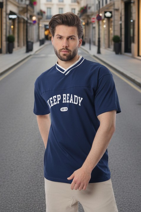 Tricou bărbați FELONZO NAVY, Culoare: bleumarin, IVET.RO - Reduceri de până la -80%