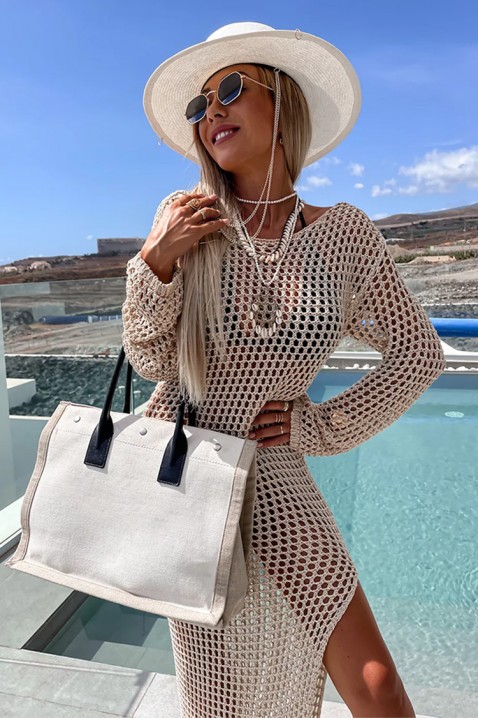 Rochie de plajă SILVANIA ECRU, Culoare: ecru, IVET.RO - Reduceri de până la -80%