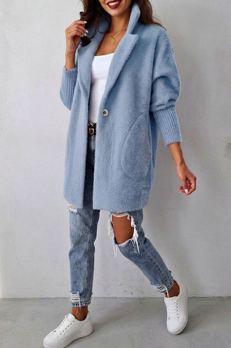 Cardigan LIORMEA SKY, Culoare: albastru deschis, IVET.RO - Reduceri de până la -80%