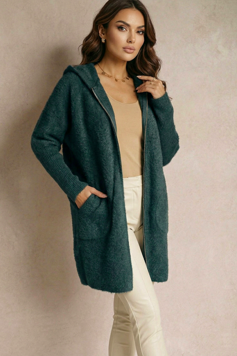 Cardigan ERNIOFA PETROL, Culoare: petrol, IVET.RO - Reduceri de până la -80%