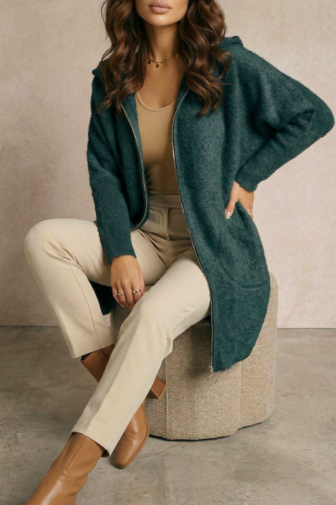 Cardigan ERNIOFA PETROL, Culoare: petrol, IVET.RO - Reduceri de până la -80%