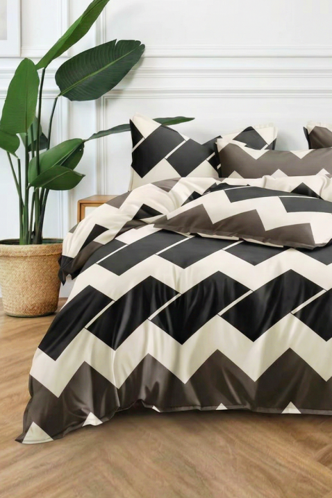 Lenjerie de pat FIONELSY 160x200 cm bumbac 3 piese, Culoare: multicolor, IVET.RO - Reduceri de până la -80%