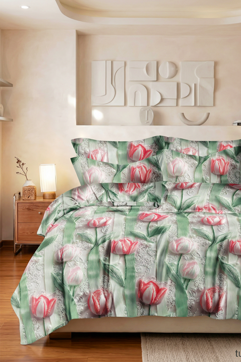 Lenjerie de pat GRONELJY 160x200 cm bumbac 3 piese, Culoare: multicolor, IVET.RO - Reduceri de până la -80%