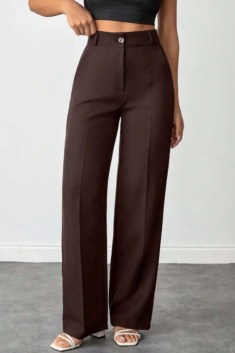 Pantaloni NIVOLZA, Culoare: maro, IVET.RO - Reduceri de până la -80%