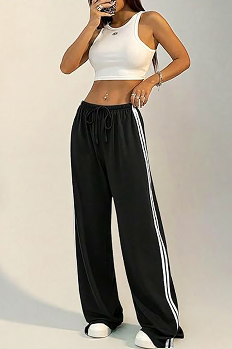 Pantaloni sport MONDOLDA, Culoare: negru, IVET.RO - Reduceri de până la -80%