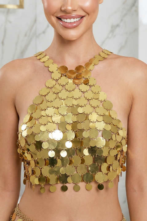 Top ZLANONZA GOLD, Culoare: auriu, IVET.RO - Reduceri de până la -80%