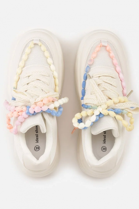 Teniși damă MOLENZA ECRU, Culoare: ecru, IVET.RO - Reduceri de până la -80%