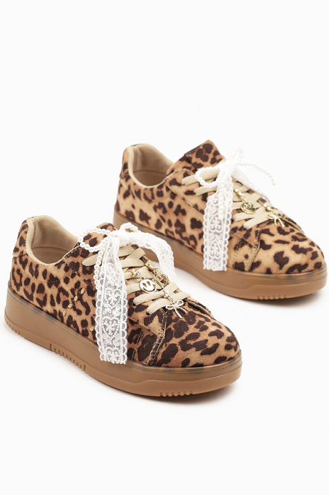 Teniși damă GLOVELZA, Culoare: leopard, IVET.RO - Reduceri de până la -80%