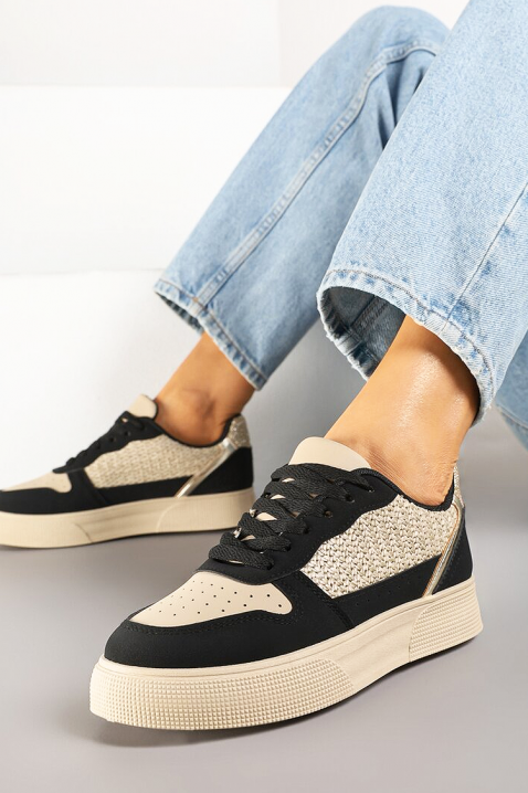 Teniși damă SELONZA, Culoare: bej și negru , IVET.RO - Reduceri de până la -80%