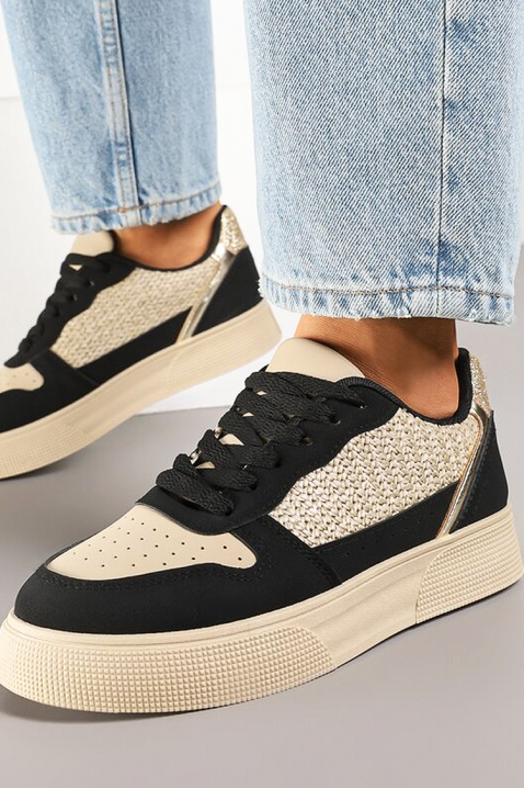 Teniși damă SELONZA, Culoare: bej și negru , IVET.RO - Reduceri de până la -80%