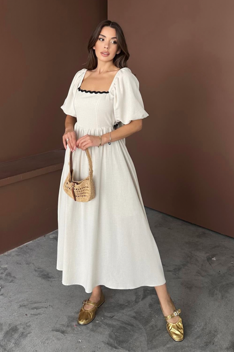 Rochie PRINCELZA, Culoare: ecru, IVET.RO - Reduceri de până la -80%