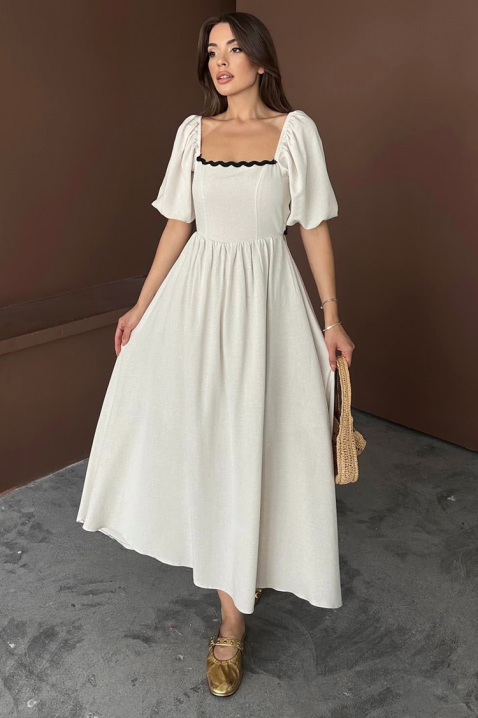 Rochie PRINCELZA, Culoare: ecru, IVET.RO - Reduceri de până la -80%