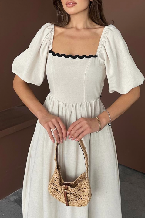 Rochie PRINCELZA, Culoare: ecru, IVET.RO - Reduceri de până la -80%