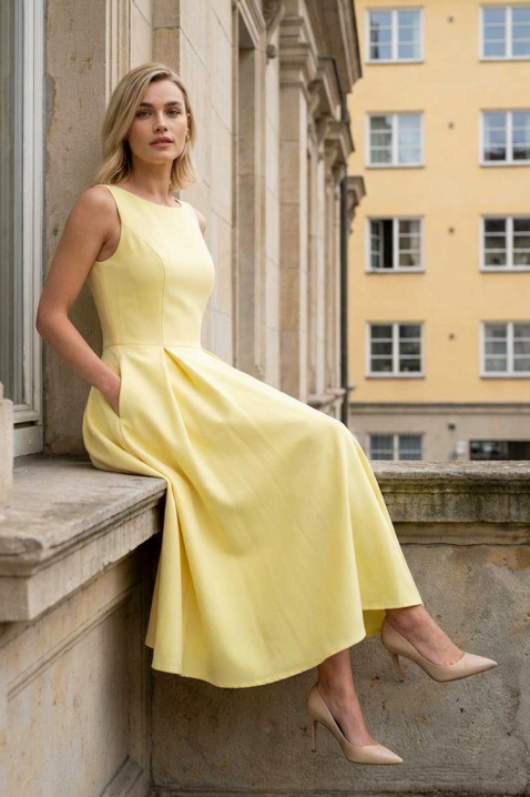 Rochie NELORDA YELLOW, Culoare: galben, IVET.RO - Reduceri de până la -80%