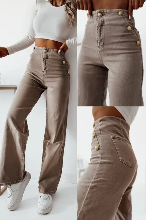 Blugi DANZILA BROWN, Culoare: maro, IVET.RO - Reduceri de până la -80%