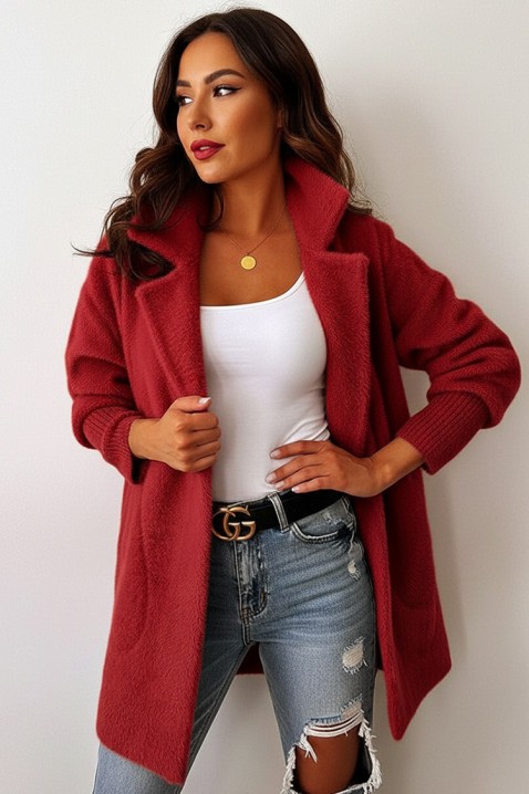 Cardigan LIORMEA RED, Culoare: roșu, IVET.RO - Reduceri de până la -80%