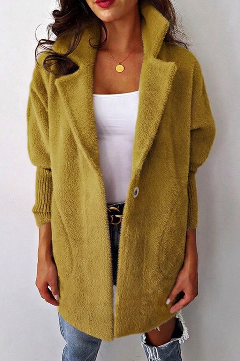 Cardigan LIORMEA MUSTARD, Culoare: muștar, IVET.RO - Reduceri de până la -80%