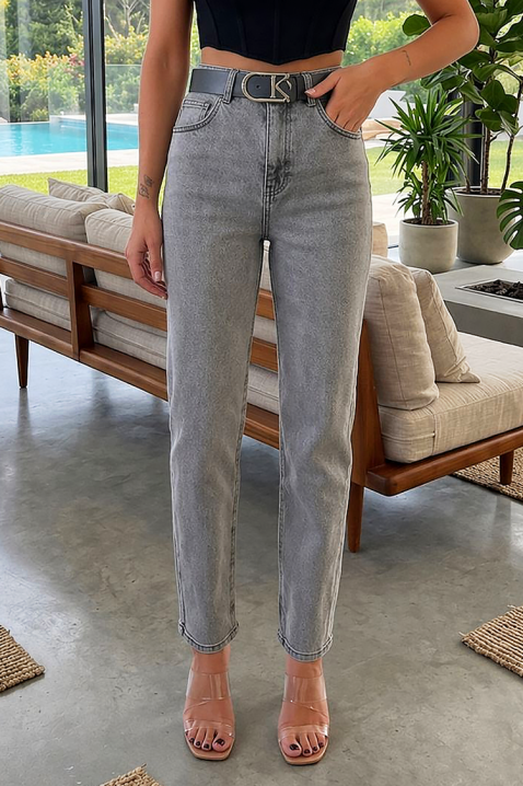 Blugi lejeri de dama cu talie înaltă RENZITA, Culoare: denim, IVET.RO - Reduceri de până la -80%